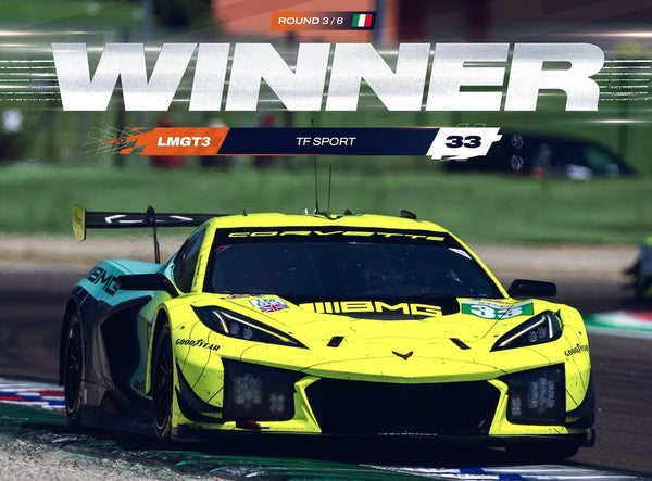 TF Sport Repeats at Imola with Corvette GT3.R on Forgeline SS1R-GT Wheels
