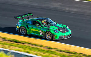 Lap Record at Sonoma for the SP Motorsports Porsche 992 GT3RS on Forgeline One Piece Forged Monoblock GS1R Wheels