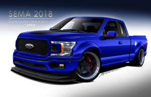Kurt Busch Celebrates the 1000HP KBI "Apex" Ford F-150 on Forgeline FF3-Truck Wheels