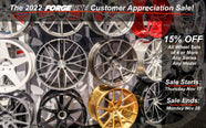 The 2022 Forgeline Customer Appreciation Sale!