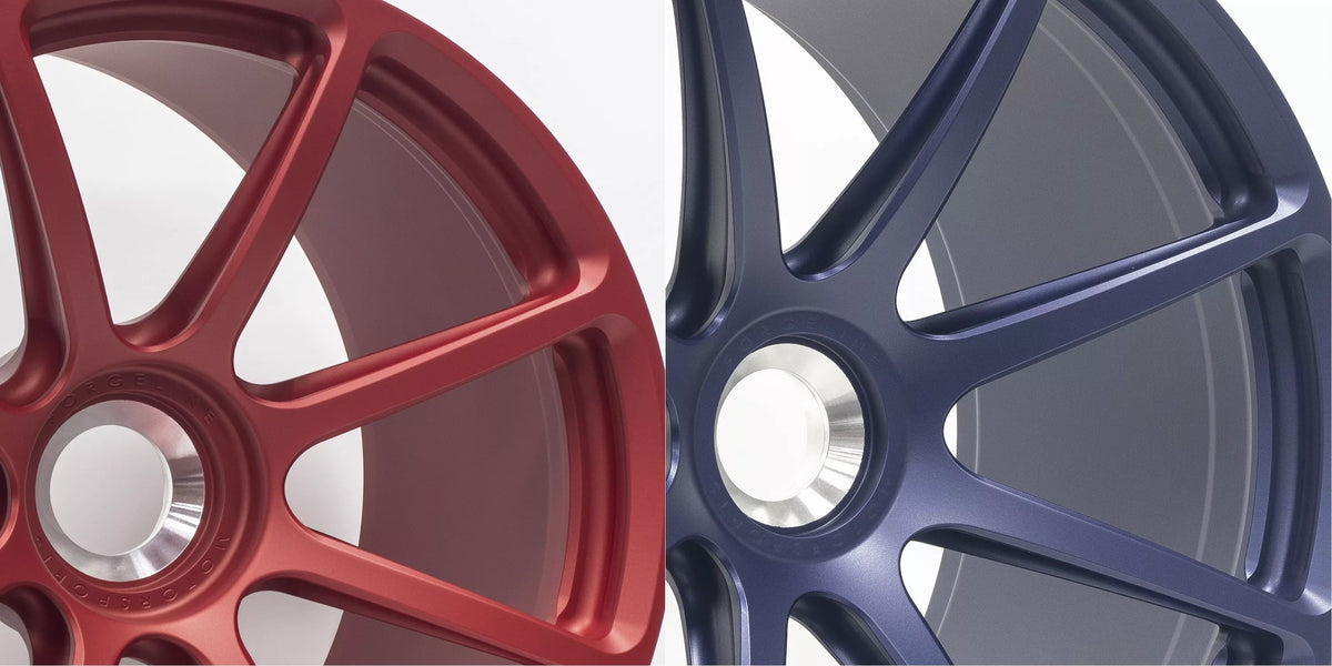 New Matte Illusion Red and Satin Azure Blue Finish Options