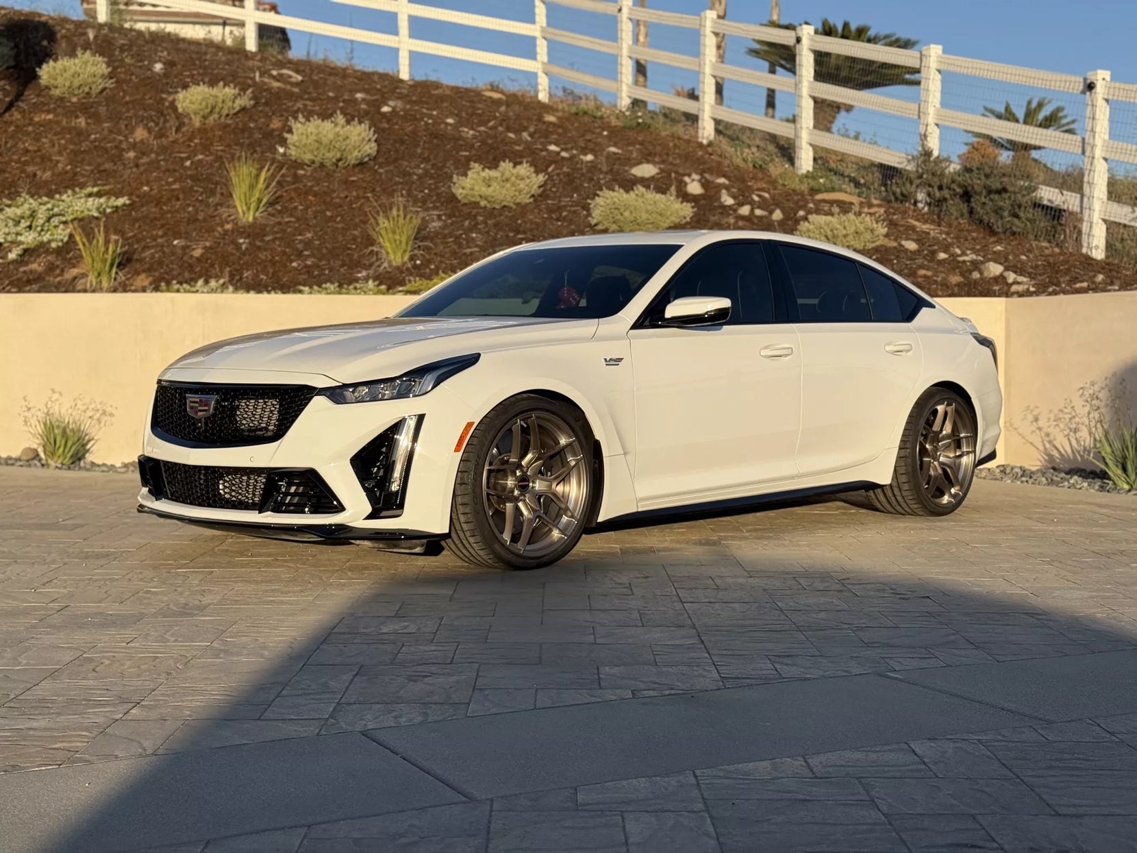 LSX Magazine's Cadillac CT5-V on Forgeline One Piece Forged Monoblock VV1R Wheels