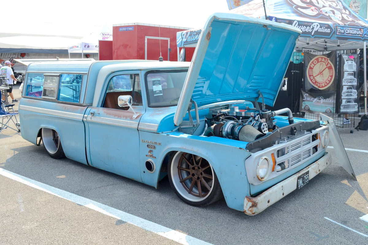 Mike Ulmer's 1968 Dodge Sweptline Truck on Forgeline Forged Three Piece RB3C Wheels