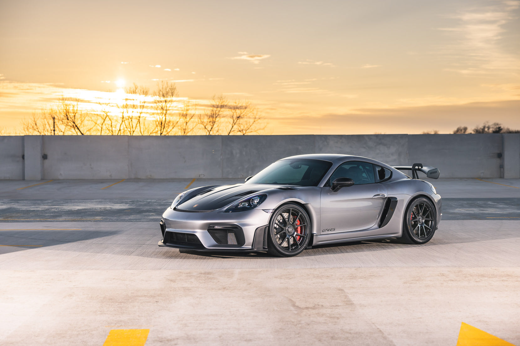 Sweetcars-Prepped Porsche Cayman GT4 RS on Forgeline One Piece Forged Monoblock GS1R Centerlock Wheels