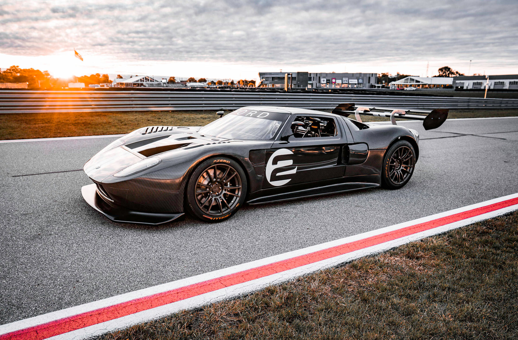GT1 Carbon Ford GT Track Machine on Forgeline One Piece Forged Monoblock SS1R 5-Lug Wheels