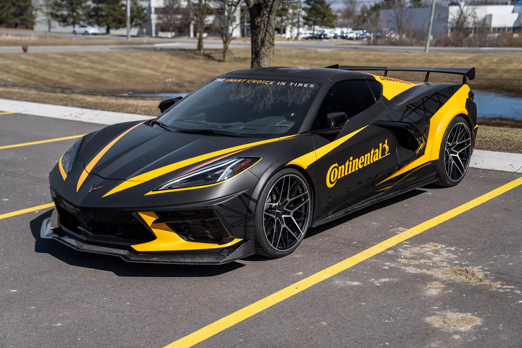 Continental Tire's Lingenfelter-Built Chevrolet C8 Corvette on Forgeline One Piece Forged Monoblock NW104 Wheels