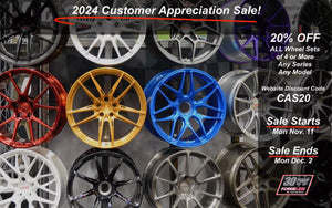 The 2024 Forgeline Customer Appreciation Sale!