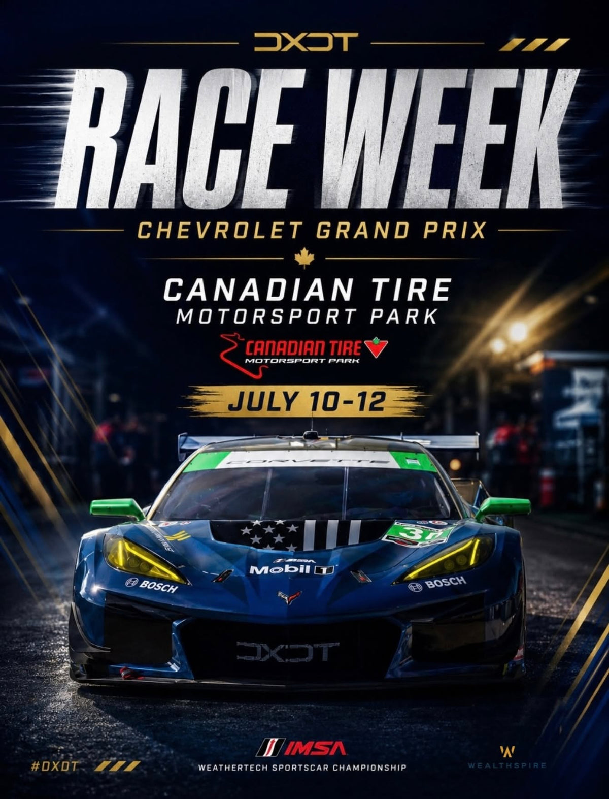 Against the Odds: Robert Wickens Returns to CTMP with DXDT Racing and Corvette GT3.R