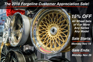 The 2018 Forgeline Customer Appreciation Sale!