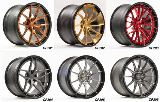 New 19-inch Carbon+Forged Sizes