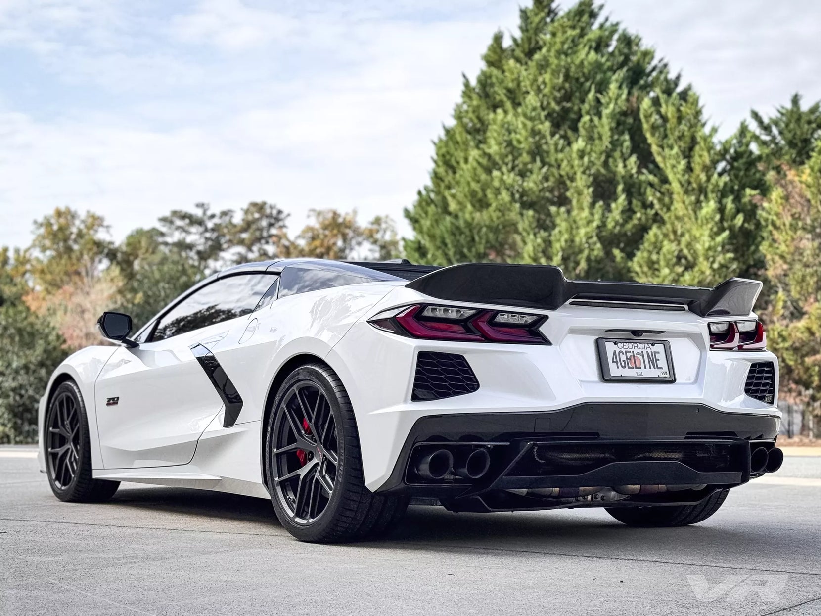 Michael Chastain's Vengeance Racing Chevrolet C8 Corvette HTC on Forgeline One Piece Forged Monoblock VX1R Wheels