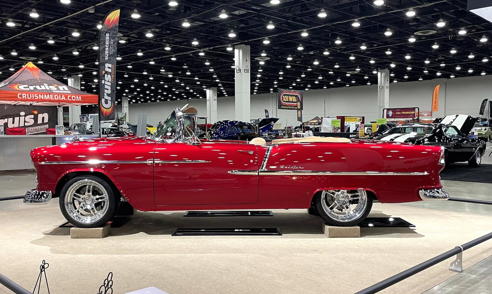 Steve Heinrich's 1955 Chevrolet Bel Air on Forgeline Forged Three Piece DS3 Wheels