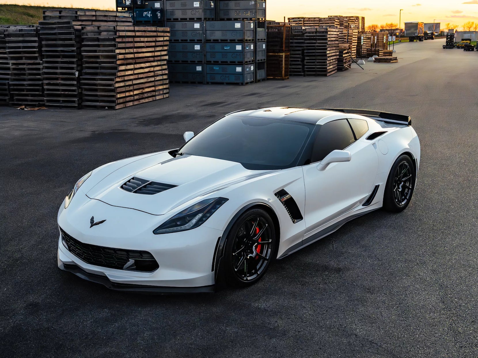 Nathan Lamping's Chevrolet C7 Corvette Z06 on Forgeline One Piece Forged Monoblock GS1R Wheels