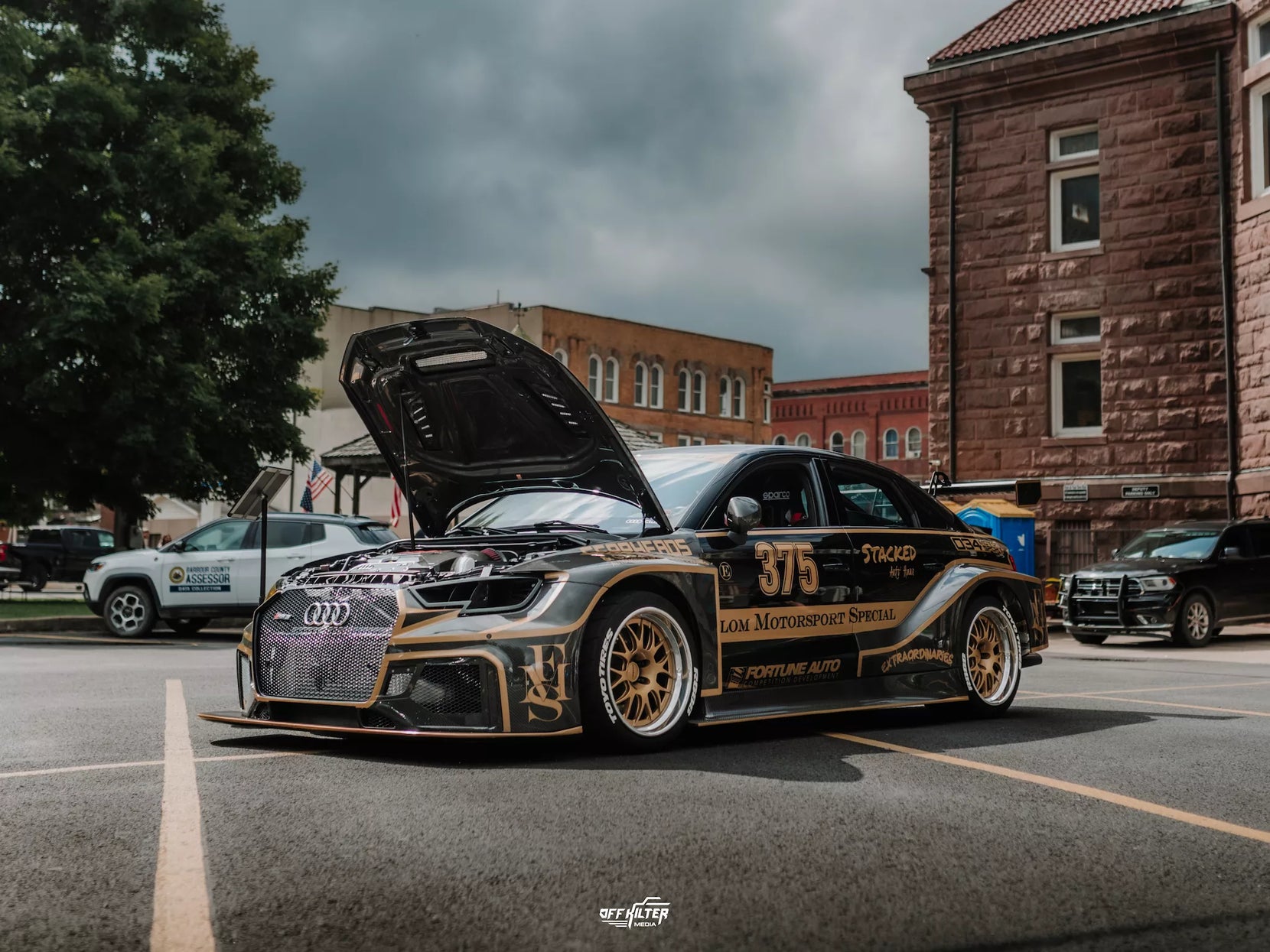 Nicholas Flom's Widebody Flom Motorsports Audi RS3 on Forgeline Forged Three Piece GW3R Wheels