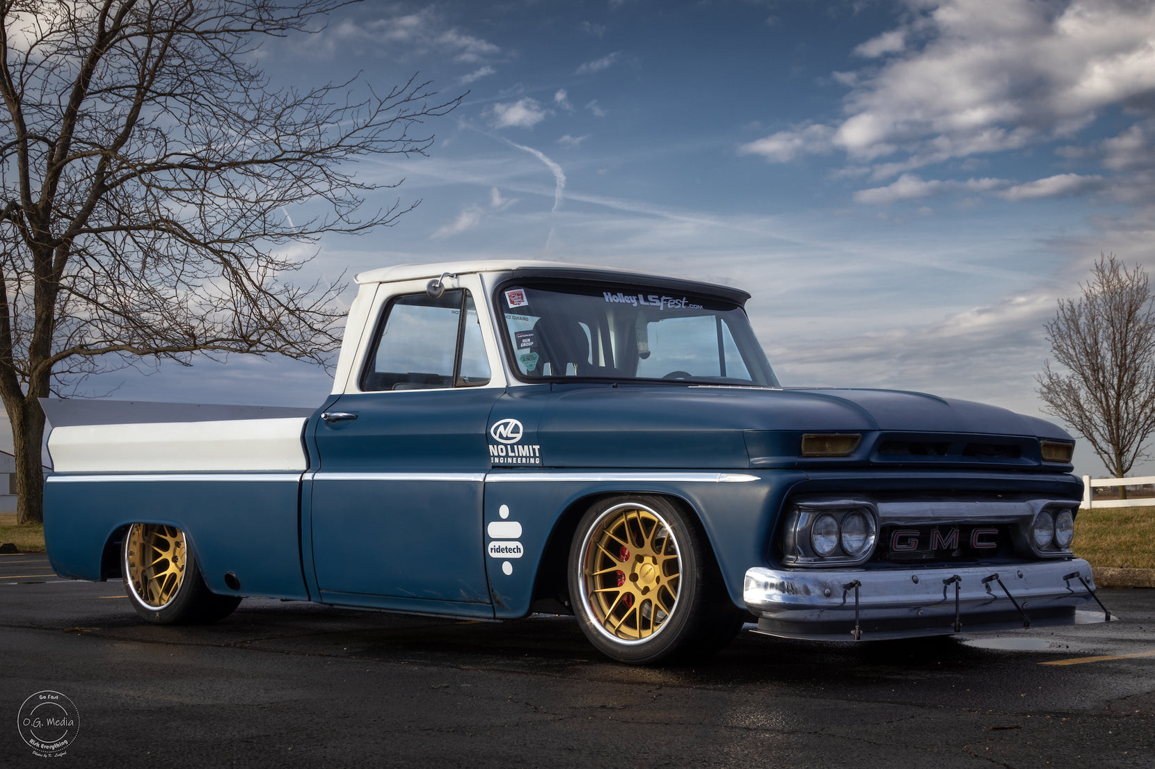 Aarik Gault’s 1966 GMC 1000 on Forgeline Forged Three Piece DE3C Wheels