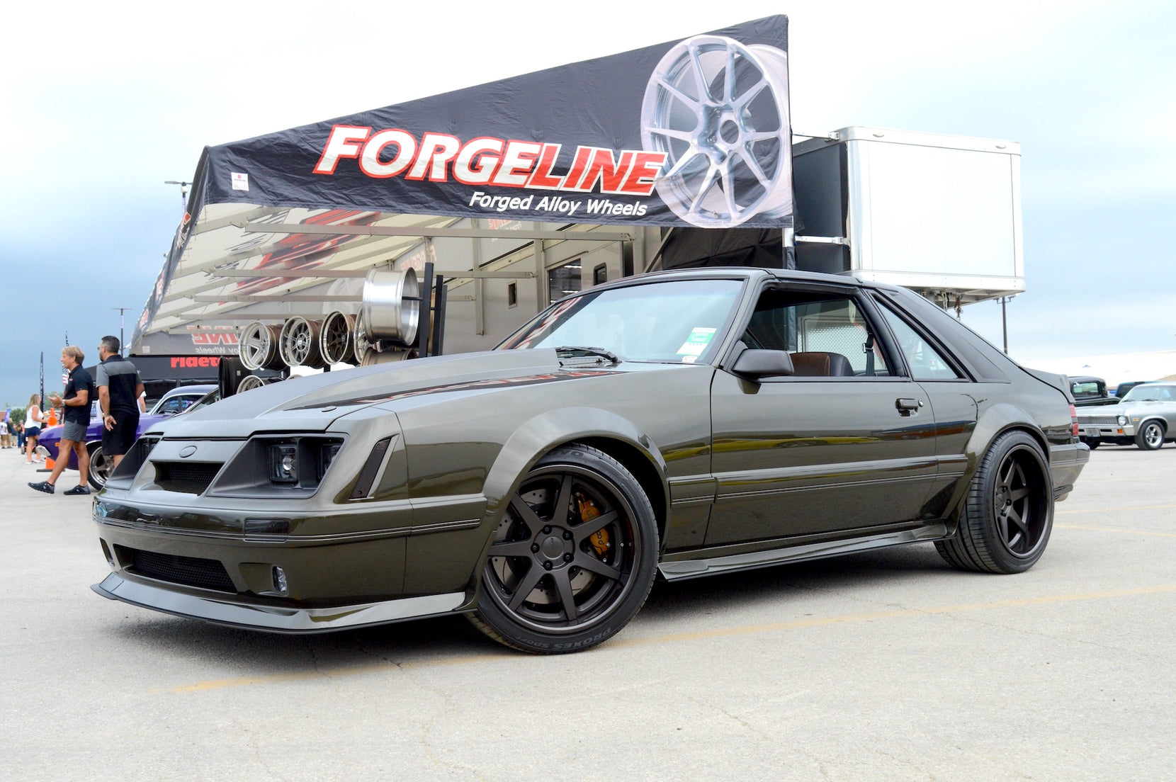 Scott Young's JH Restorations Godzilla Ford Mustang on Forgeline Forged Three Piece CV3C Wheels