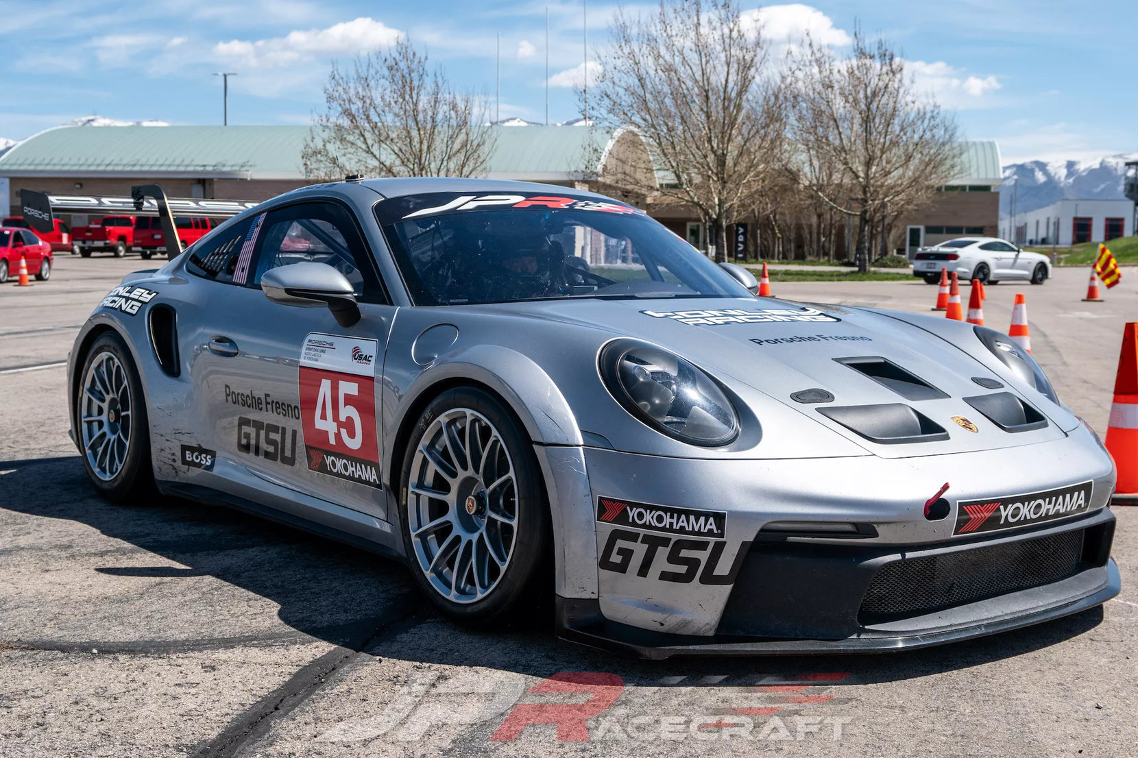 JP Racecraft 992 Porsche 911 Cup on Forgeline One Piece Forged Monoblock TS1R Centerlock Wheels