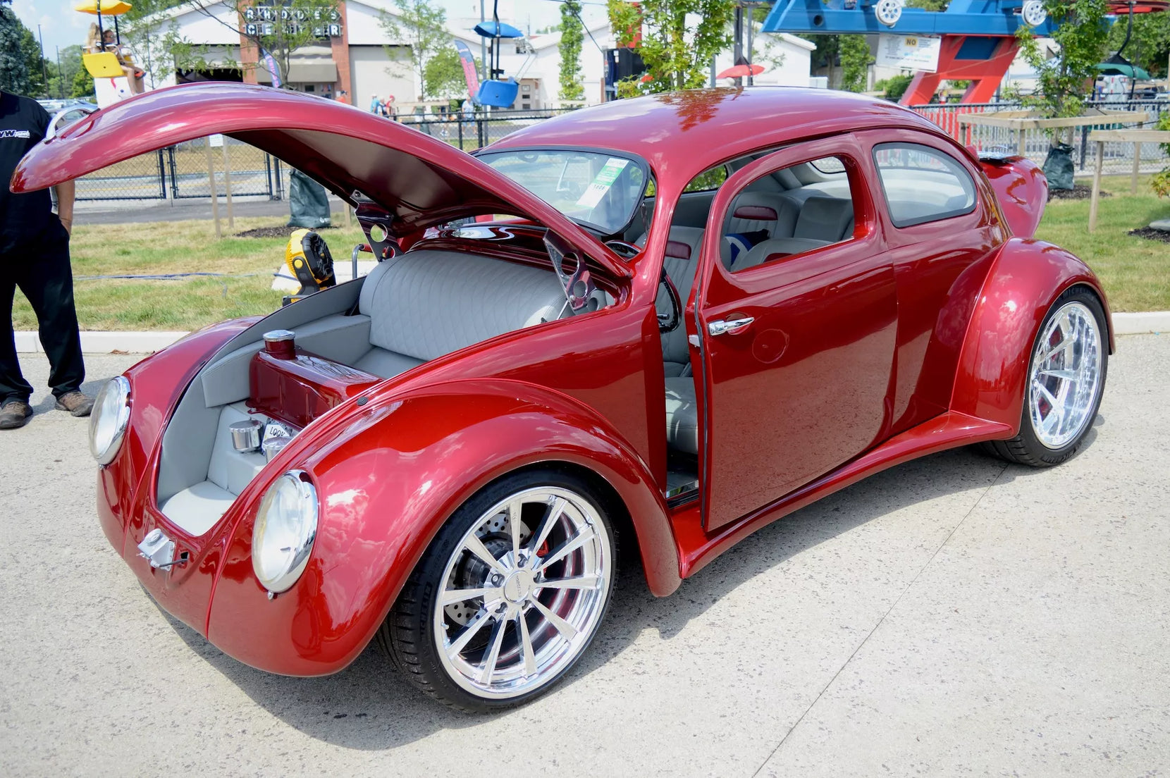 Rodney Highfield's 1958 VW Beetle on Forgeline Forged Three Piece Dropkick Wheels