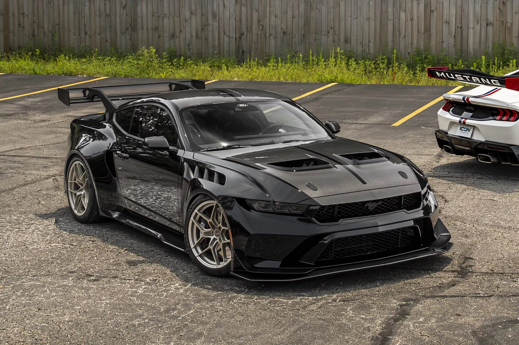 Icon Automotive's Ford Mustang GTD on Forgeline One Piece Forged Monoblock VV1R Wheels