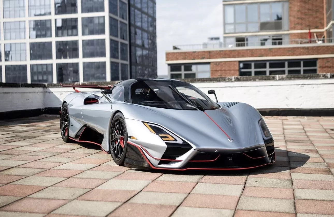 SSC North America Tuatara Striker on Forgeline Carbon+Forged CF201 Wheels