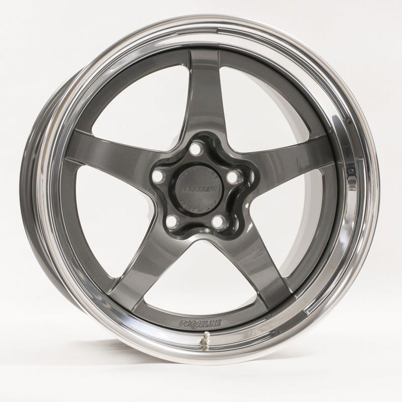 GF3 Open Lug Finished with Gunmetal Center, Gunmetal Inner, and Polished Outer