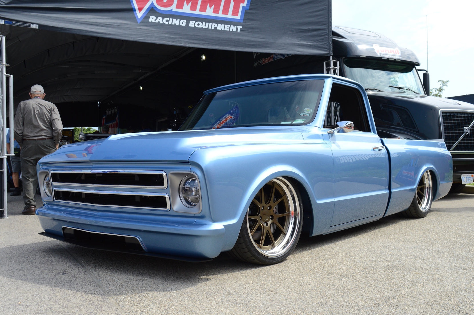 Thomas Dickerson's 1967 Chevrolet C10 on Forgeline Forged Three Piece GA3C Wheels 