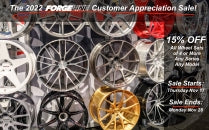 The 2022 Forgeline Customer Appreciation Sale!