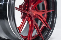 AL301 with Transparent Red Center and Black Pearl Outer, close up thumbnail