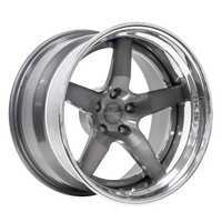 Forgeline AL300 Finished with Transparent Smoke Center, Gloss Black Outer, and Gloss Black Inner (6-Lug Dodge Viper Fitment) thumbnail