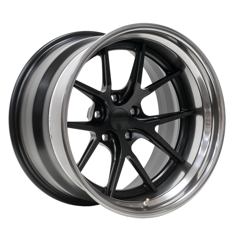 AL301 finished with Satin Black center and Tinted Clear Outer