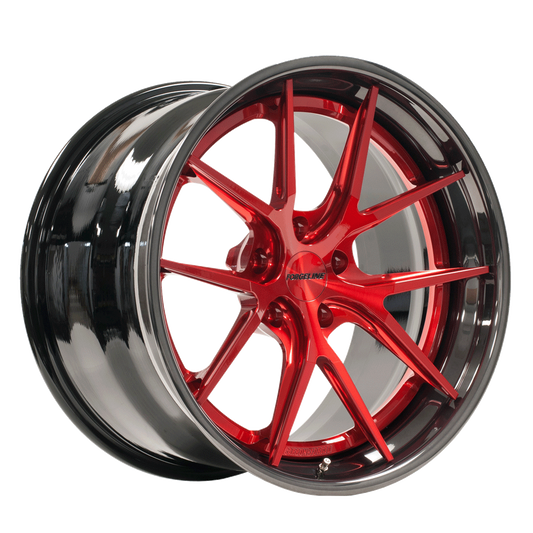 AL301 with 3-inch Outer (Transparent Red Center with Black Pearl Outer)