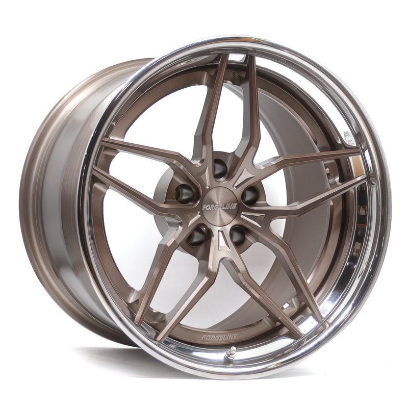 AL304 Finished in Brushed Bronze with Polished outer