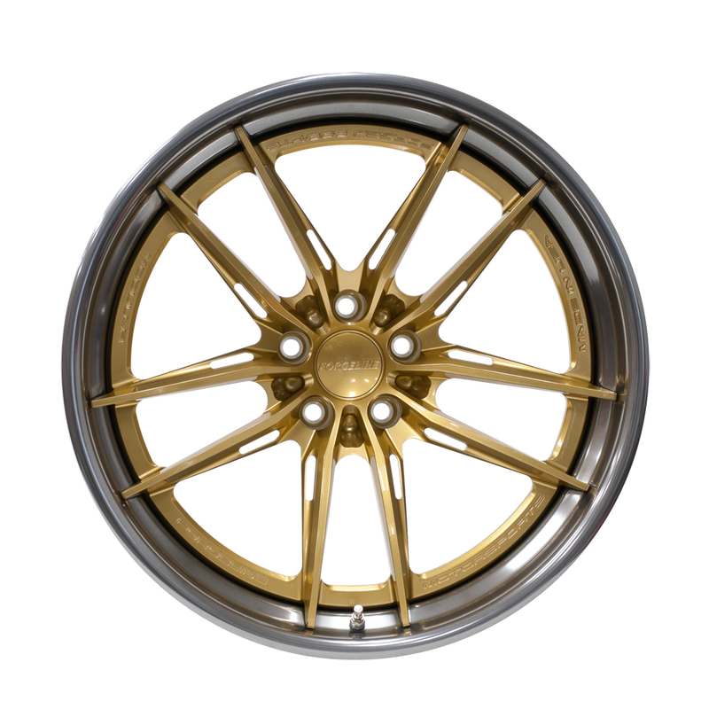 AL307 Finished with Satin Race Gold Center and Polished Outer