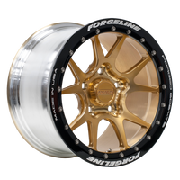 15-inch GS1R Beadlock in Brushed finish with Polished Face and White Ring thumbnail