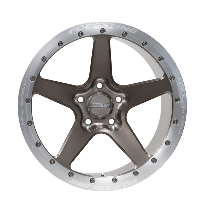 CF1R Beadlock finished in Brushed Bronze with Gloss Black Ring