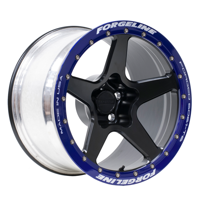 CF1R Beadlock finished in Satin Black with Illusion Purple Ring