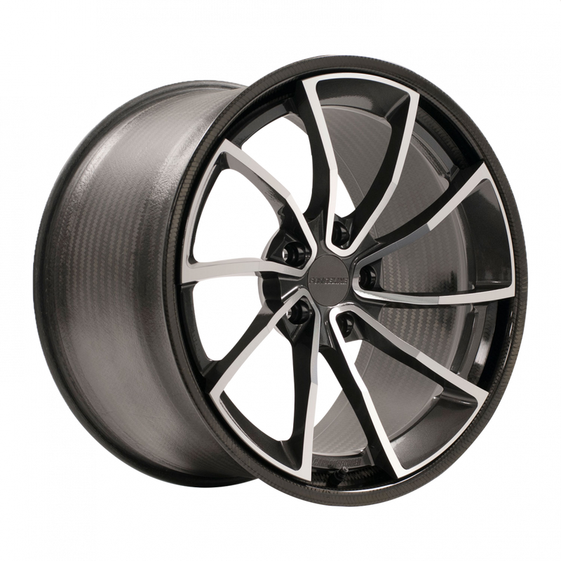 Carbon+Forged Carbon Fiber Barrel Can Be Finished in Either Matte or High-Gloss Natural Carbon Weave