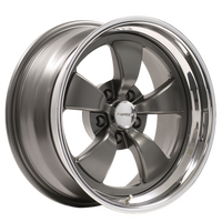 CR3 finished with Satin Gunmetal center and Polished outer, close up thumbnail