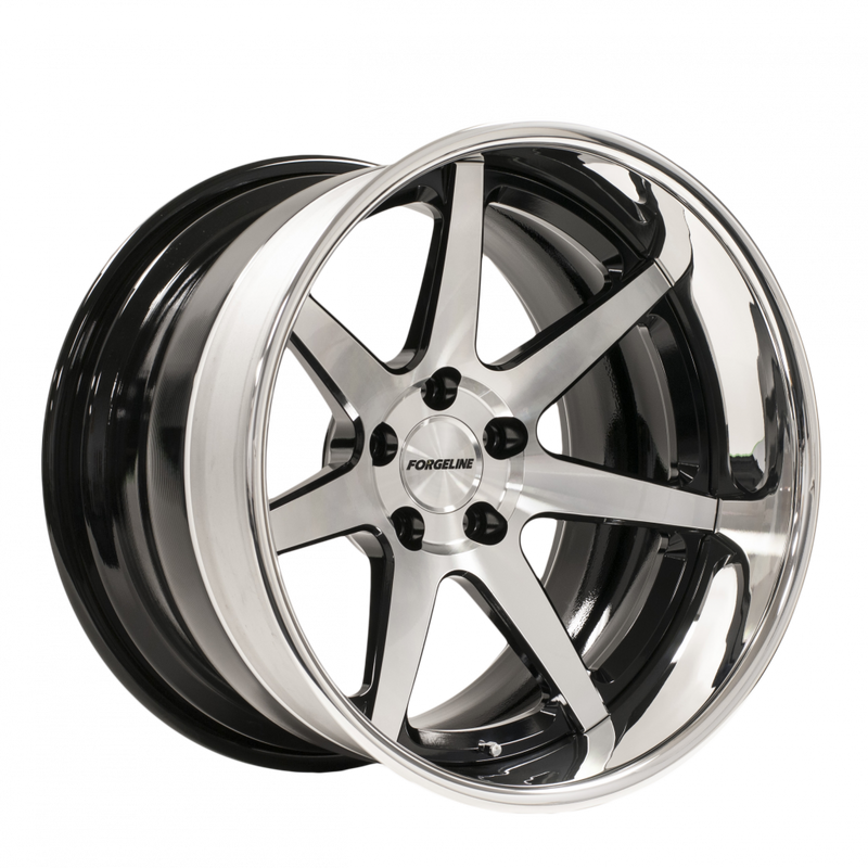 CV3C Finished with Gloss Black/HTM Center, Gloss Black Inner, and Polished Outer
