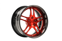 DS3P finished with Transparent Red center and Black Pearl outer - low angle thumbnail
