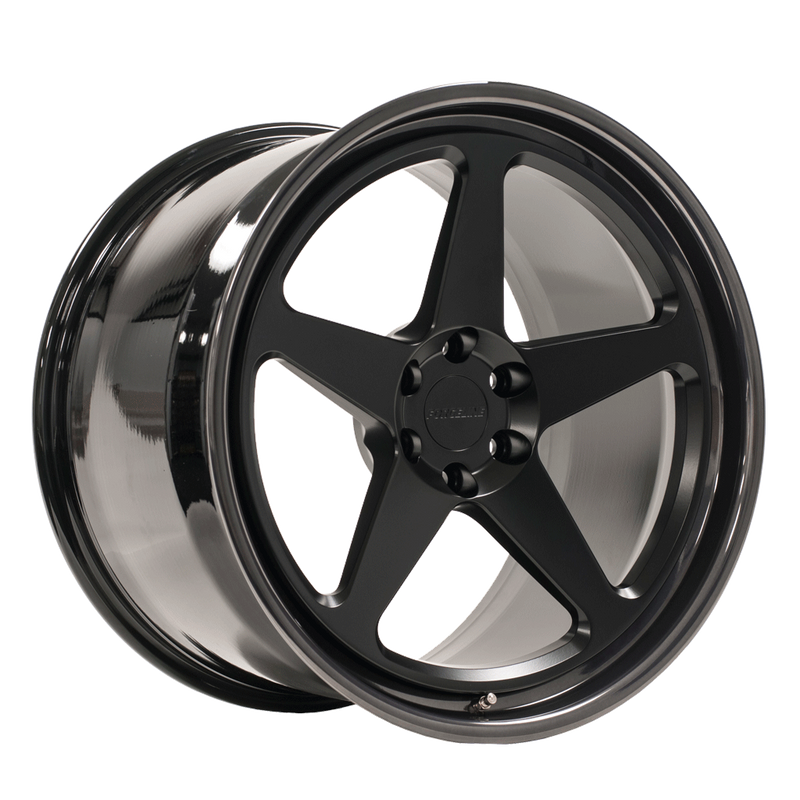 FF3C finished with Satin Black center and Gloss Black Step-Lip outer