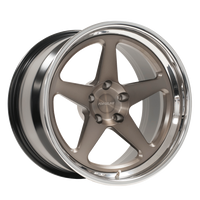 FF3C Finished with Brushed Satin Bronze Center and Polished Stepped Lip Outer thumbnail