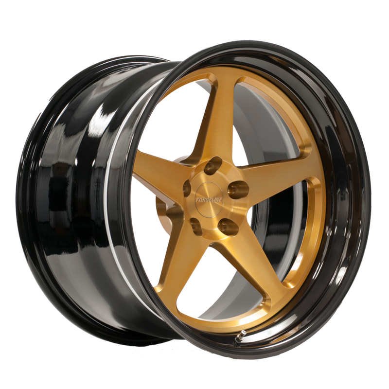 FF3C finished with Tinted Gold center and Black Pearl Step Lip outer