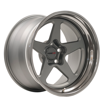 FF3C Open Lug Finished with Hyper Silver Center and Transparent Blue Outer