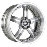 FS3P finished with Gunmetal center, Brushed outer, and Solid Spoke option thumbnail