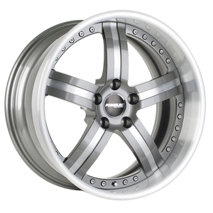 FS3P finished with Gunmetal center, Brushed outer, and Solid Spoke option thumbnail