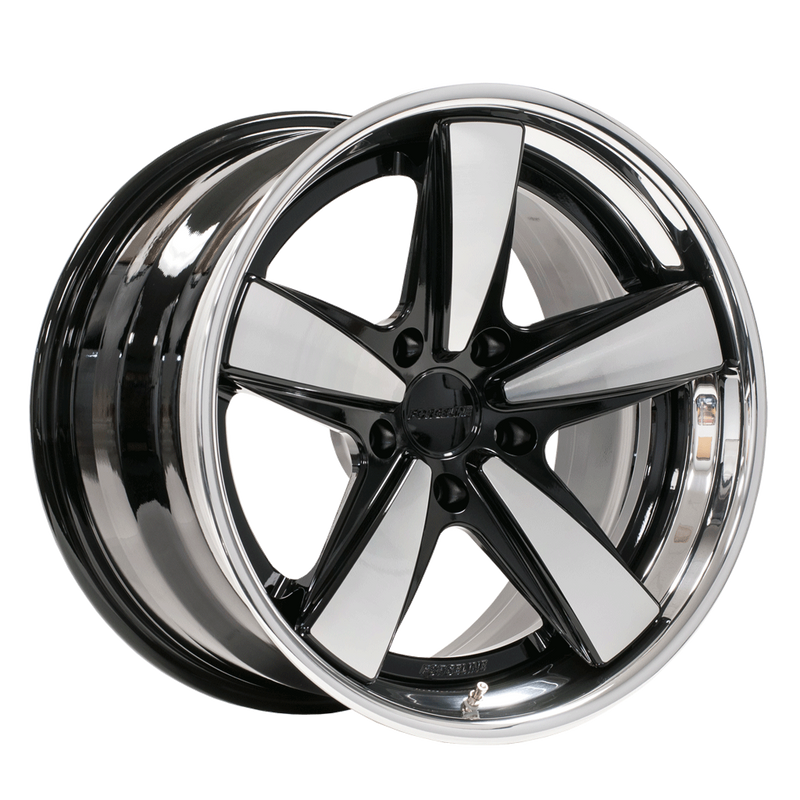 FU3C Finished with Satin Black Center and Polished Outer