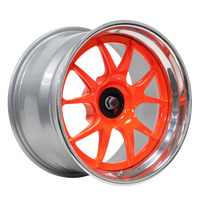 GA3R Cup Finished with Pylon Orange Center and Polished Outer thumbnail