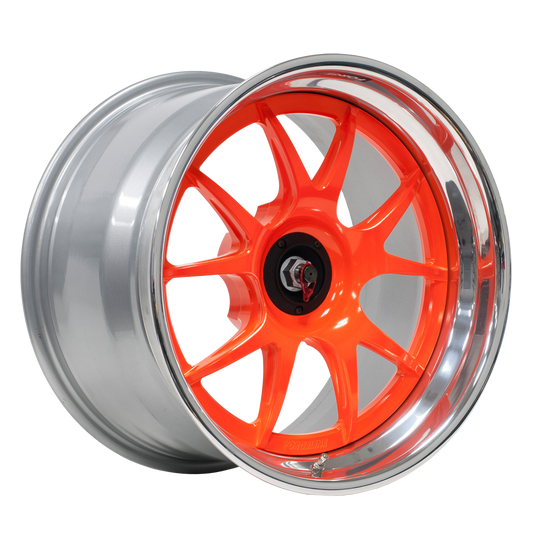GA3R Cup Finished with Pylon Orange Center and Polished Outer