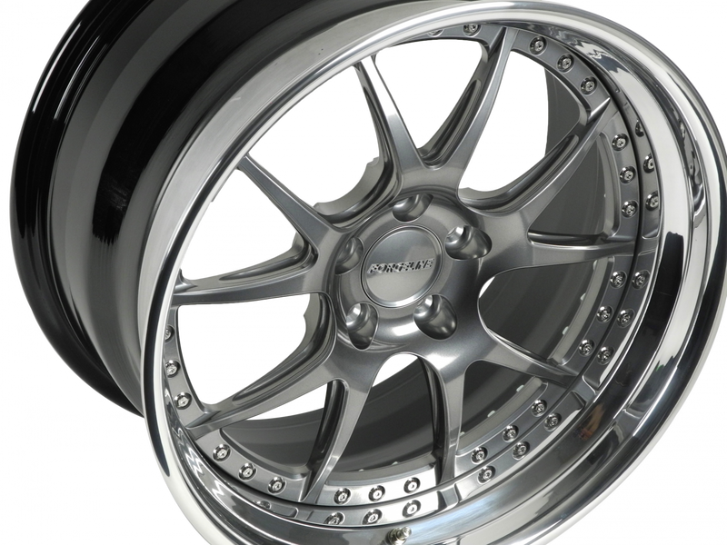 GA3 finished with Hyper Silver center and Polished outer with Exposed Hardware option